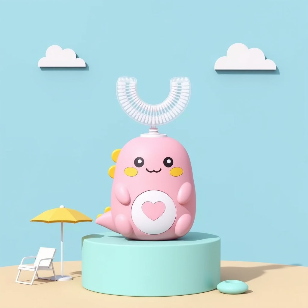 VivaLuxe Smile Buddy – Electric Toothbrush for Kids | Soft Silicone, Smart Auto-Clean, USB Rechargeable